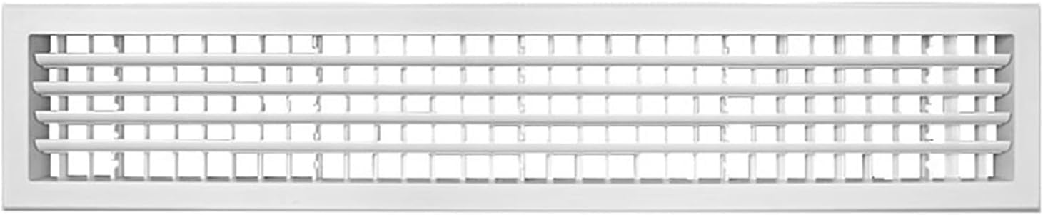 Grille d'aération rectangulaire 800x150 mm idéale pour ventiler la cuisine et la salle de bain