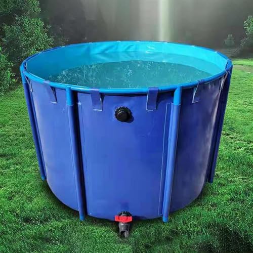 Generico Piscina Rotonda in PVC con Struttura in Legno, laghetto