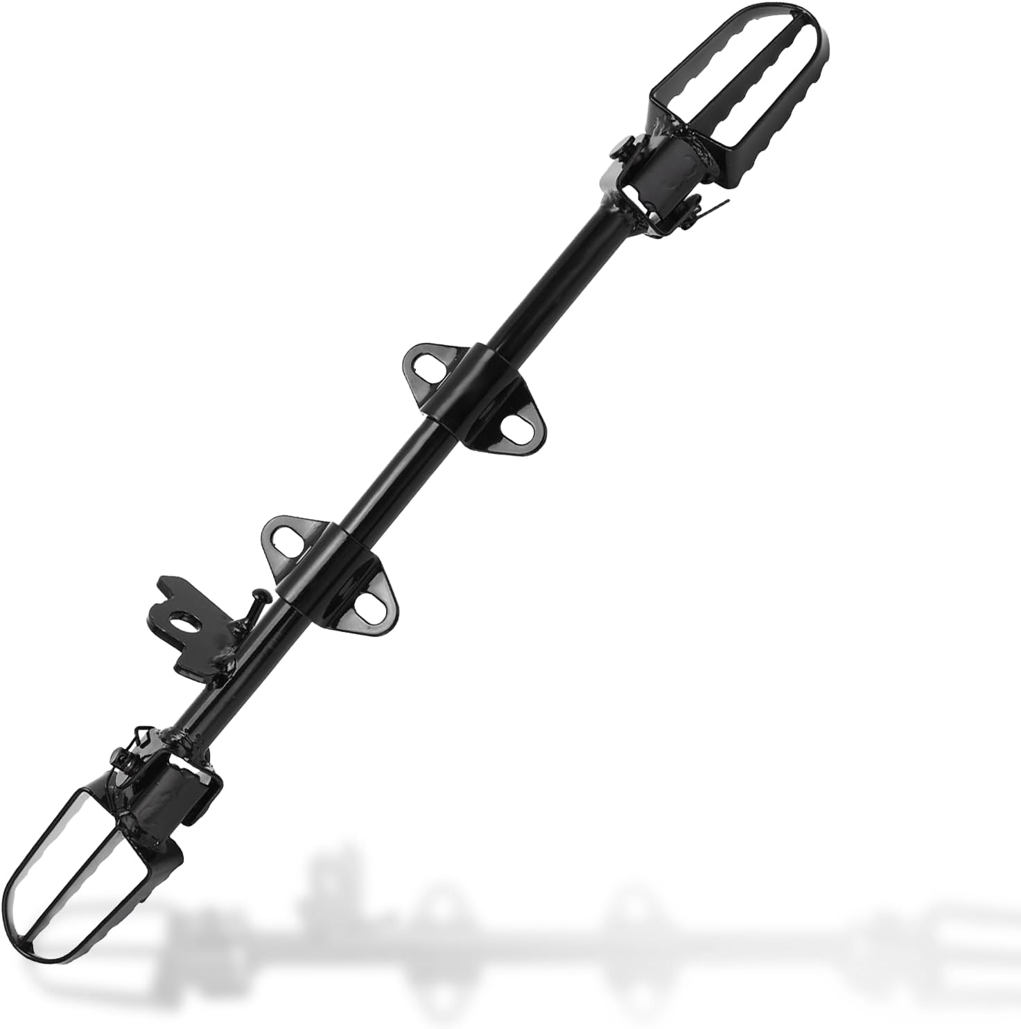 Footpegs Mount Bracket, Steel Alloy Dirt Bike Foot Pegs Mount Bracket, Pit Bike Foot Pegs, Motorcycle Footpegs Bracket for XR50 CRF50 50cc 70cc 110cc 125cc (Black)