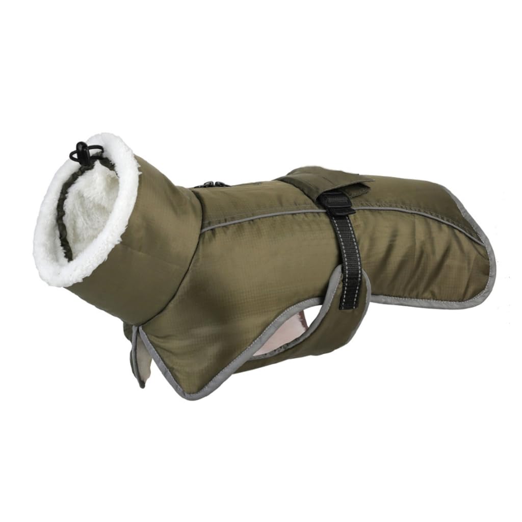 Manteau chien réfléchissant coupe-vent chaud grand col