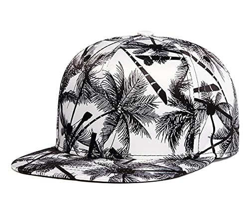 Image of Quanhaigou Snapback Hat for Men Women,Hip Hop Style Colorful Flat Bill Hats Teens Adjustable Baseball Cap