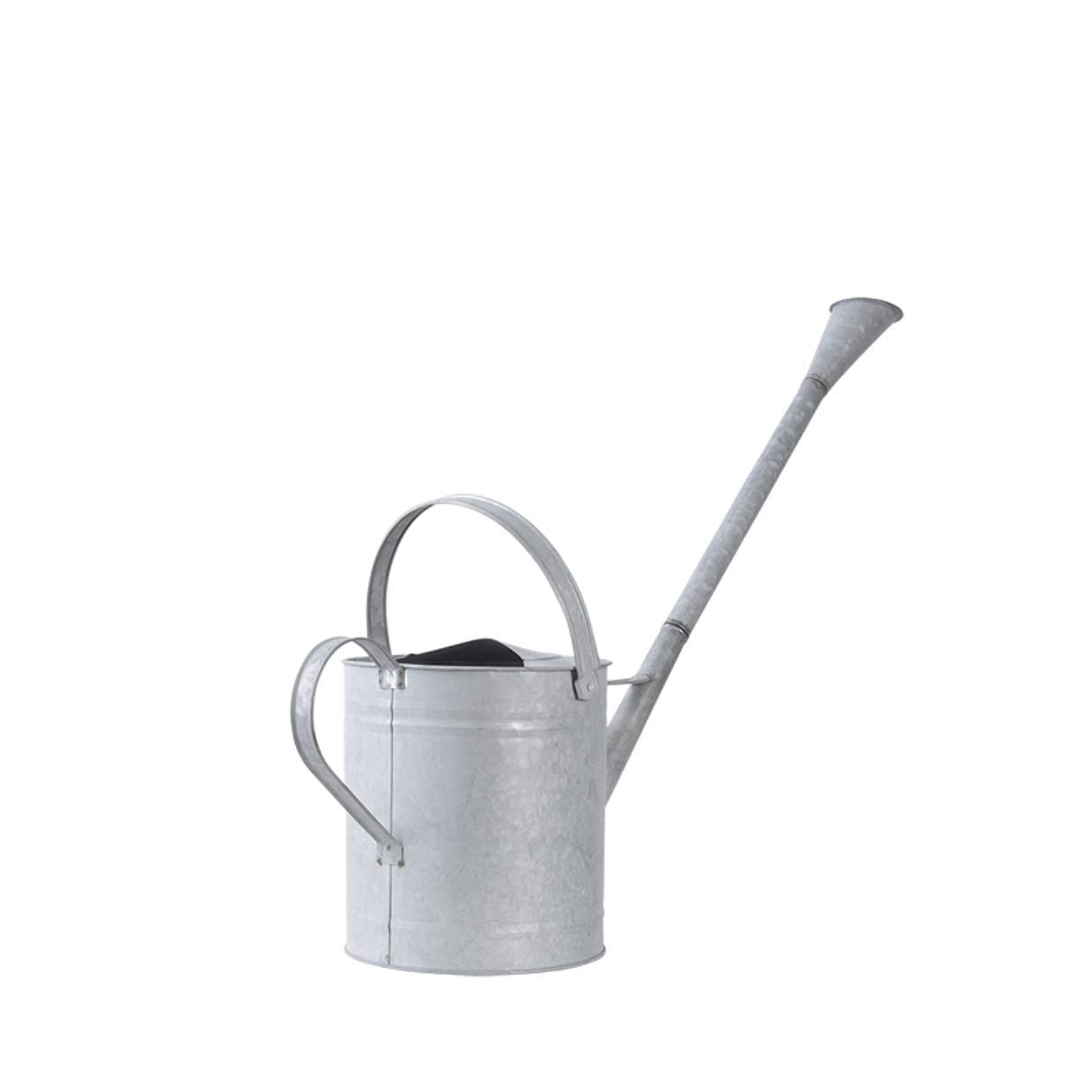Esschert Design Annaffiatoio in zinco anticato, 6,2 litri, tubo extra lungo, per giardino