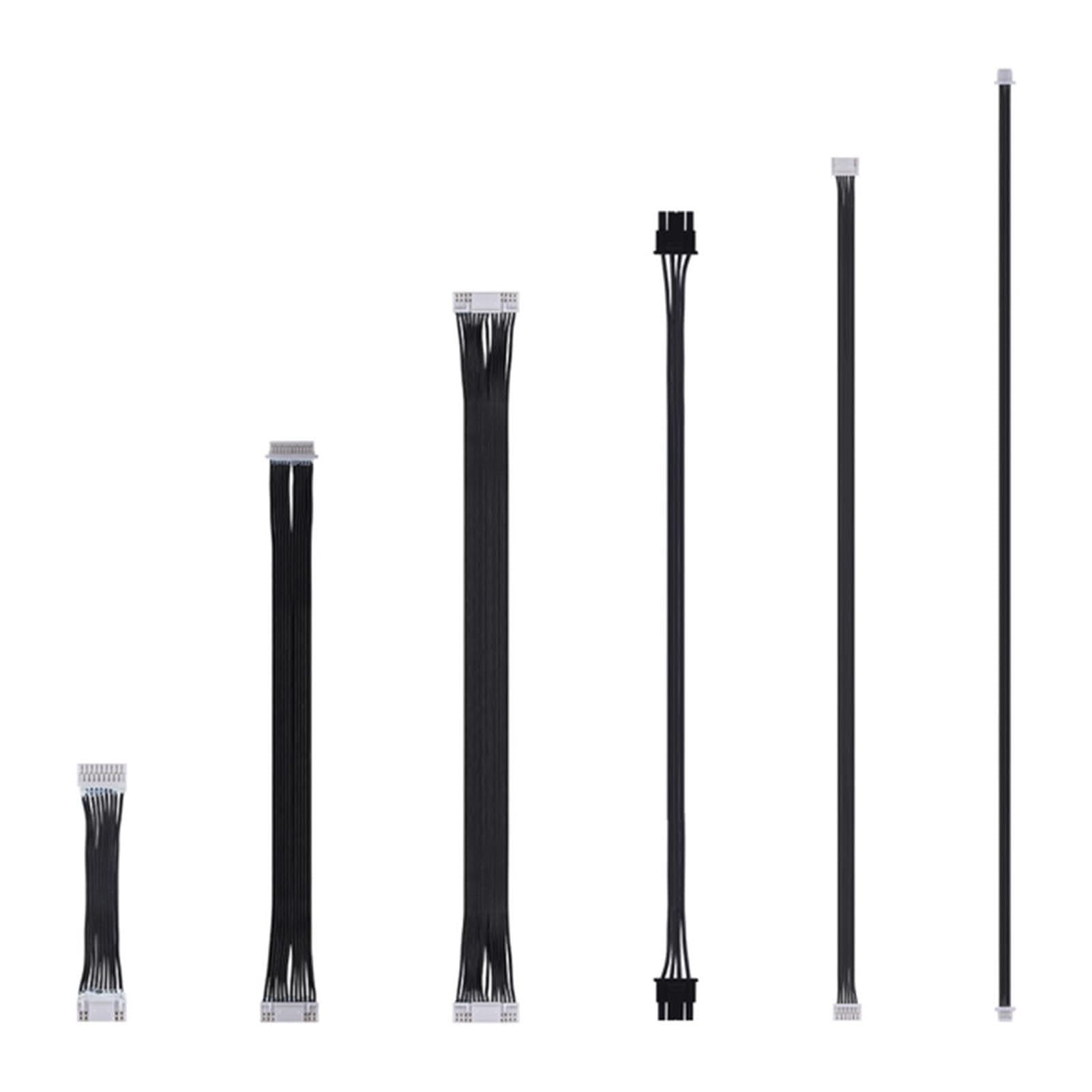 BAFOVY AMS Cable Pack Kit, Replacement for Lab H2D AMS 2 Pro, with 6 Flexible Anti Twisting Cables, for 3D Printer Maintenance and Uninterrupted Feed