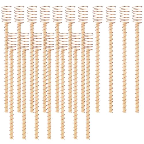 Poggapp 18 Stück Elektrokultur-Pflanzenstäbe, Gartenstäbe, Elektrokultur-Kupfer-Gartenantenne für Gartenpflanzen, Unterstützung 12, Langlebig, Einfach zu Verwenden