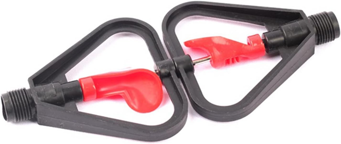 Gardening Irrigation Dripper 20 Pieces of 1/2 Inch External Thread Lawn Sprinkler Thickened Frame Stainless Steel Rod Automatic Rotating Irrigation Landscape Nozzle