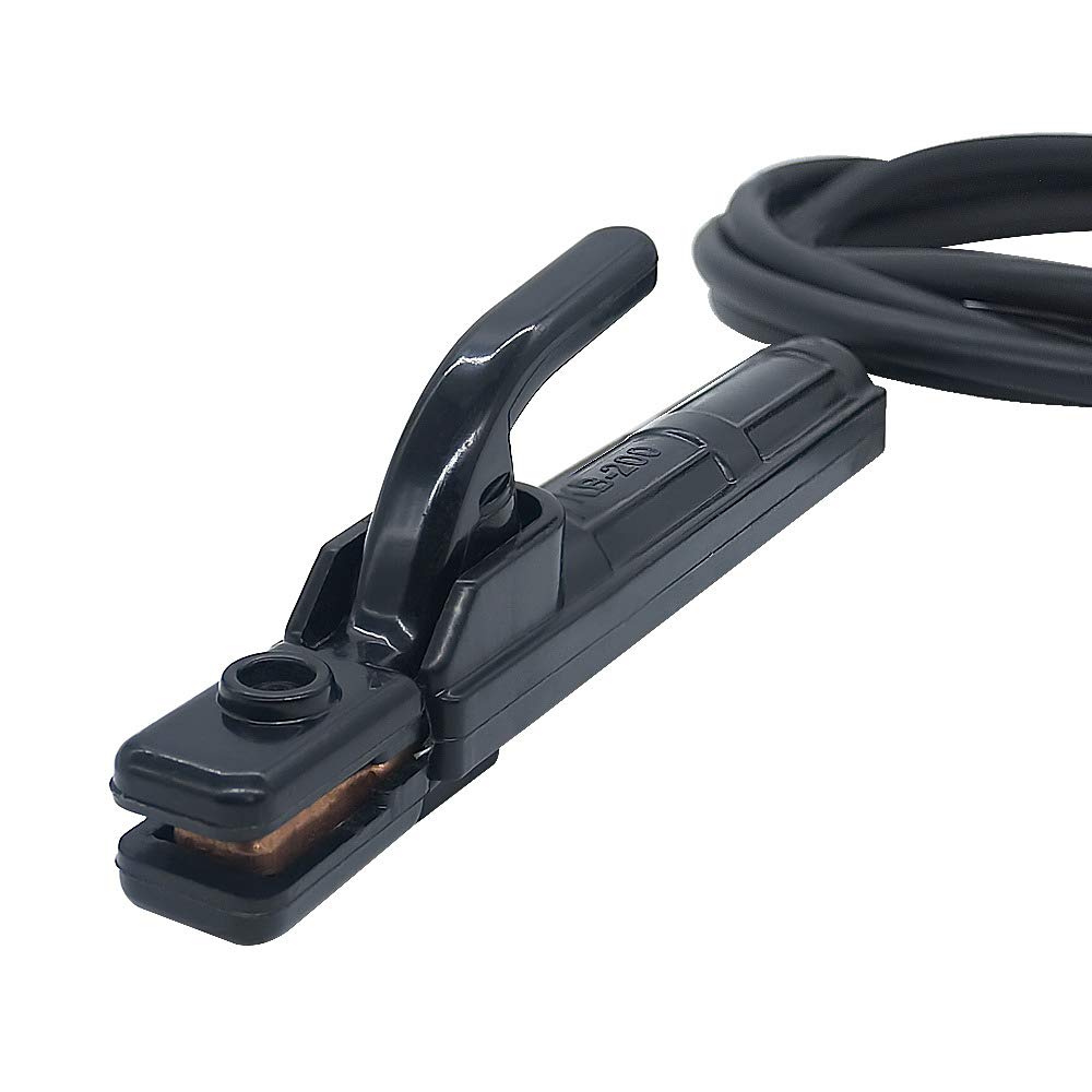 Pince de maintien pour électrodes de soudage avec porte-électrodes 200 A ou 300 A (16 mm²/200 A mandrin 9 mm (3 m)
