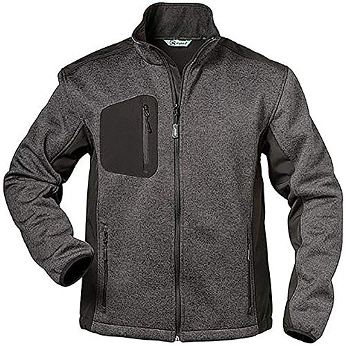Elysee Fleece-Jacke Innsbruck Größe, 1 Stück, L, grau/schwarz, 23370-L