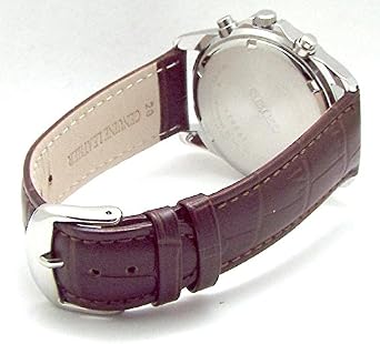 Seiko Chronograph Watch Genuine Leather Strap Set Domestic Seiko Regular Distribution Black Deep Brown Strap SND367P1-DB Parallel Import