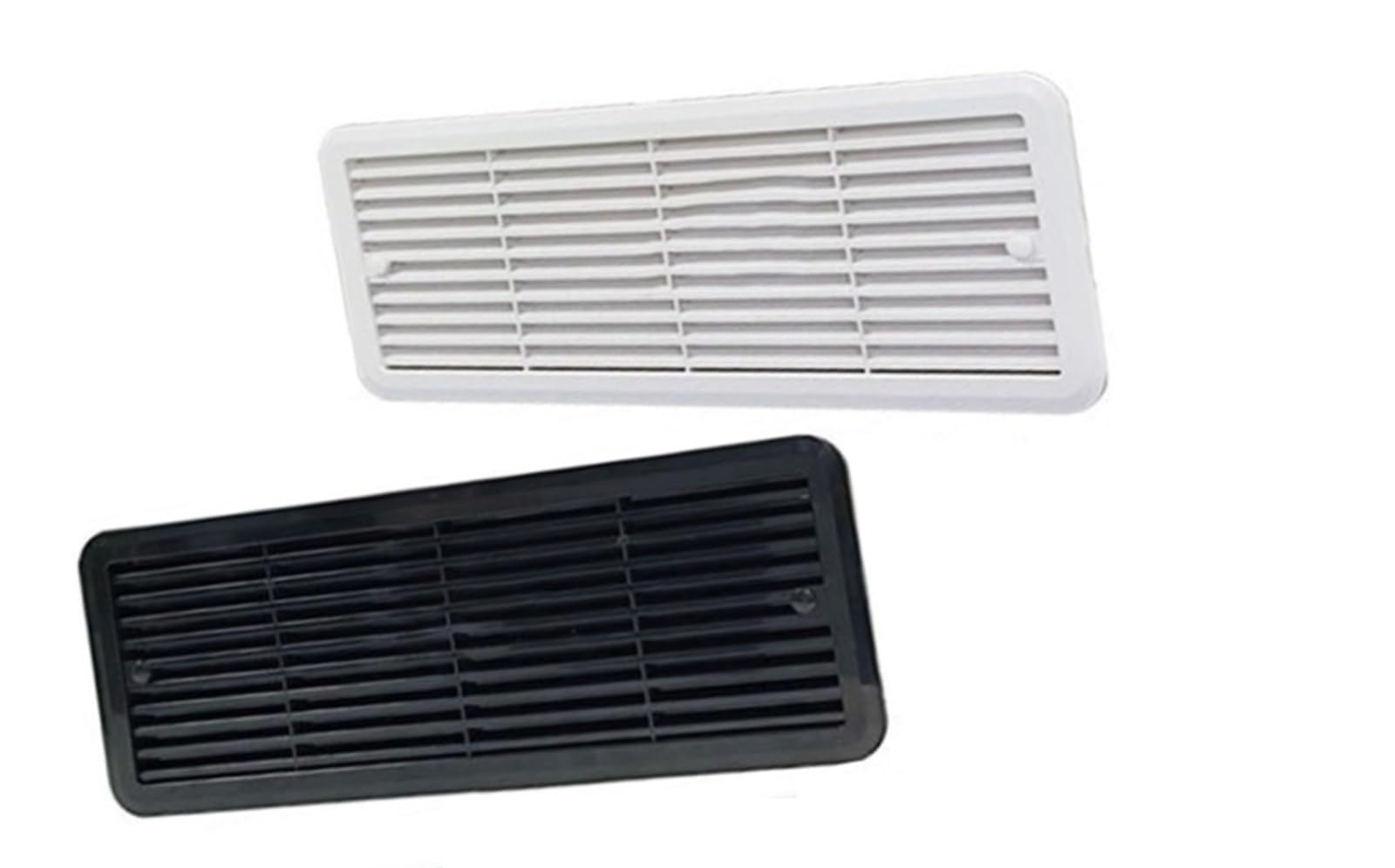 Rejilla de ventilación de montaje for frigorífico Dometic 62445480, 483x186 mm, cubierta de ventilación ABS for frigorífico de caravana, autocaravana o furgoneta camper.(White)