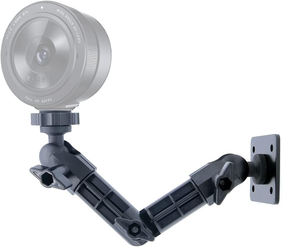Kiyo Pro Wall Mount, Webcam mounting Bracket Compatible with Razer Kiyo pro, Kiyo X, Kiyo