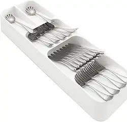 Porta Talheres Organizador Gaveta Bandeja Versátil para Cozinha Ideal Talher Utensílios Organizador/Suporte/Separador de Talheres para Gaveta com 5 divisórias