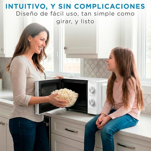 Miniatura 9 de Midea Microondas 20 Litros Y 700 W De Potencia Microwave Horno Microondas Blanco De Sobremesa Con Plato Giratorio, Función Descongelación, 5 Niveles De Potencia Temporizador Microondas Sin Grill
