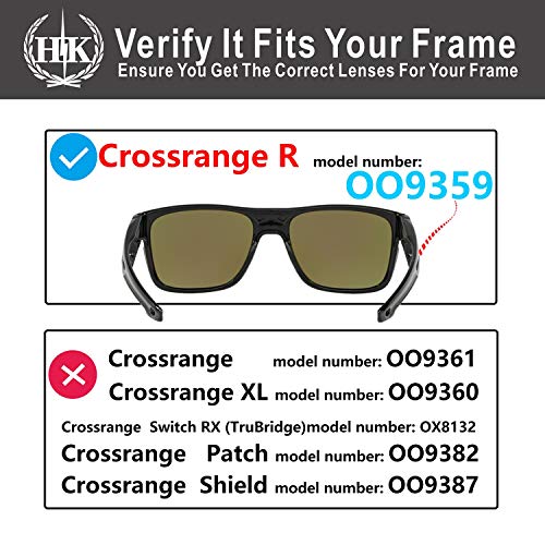 Lentille Oakley Crossrange R renforcée anti-rayure bleu or vert - 2