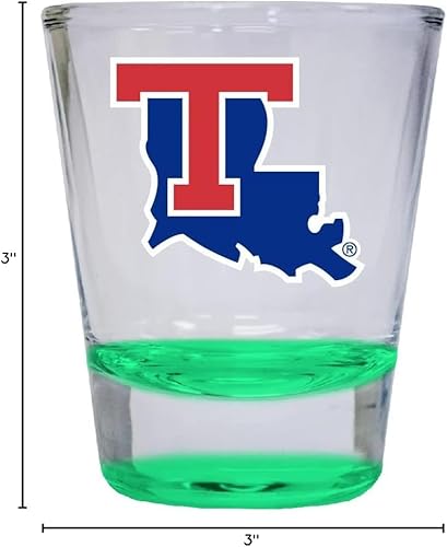 Miniatura 3 de R and R Imports Louisiana Tech Bulldogs - Vasos de chupito (2 onzas), color azul