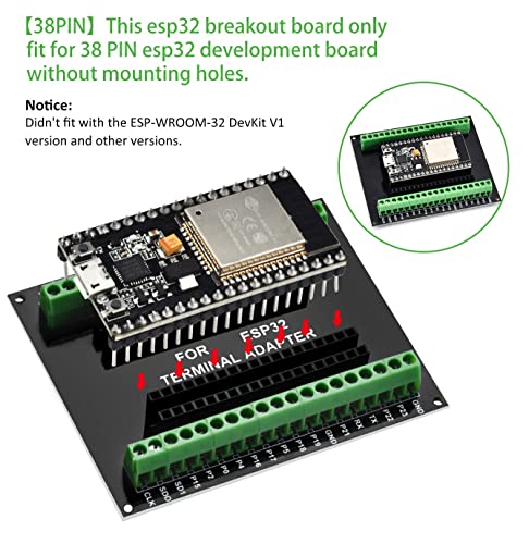 image for 3 Pcs ESP-WROOM-32 Development Board, Aideepen ESP32S ESP-WROOM-32 Boa