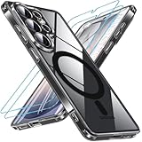【Verre de protection 2PCS 9H fiable et protection de lappareil photo】Le protecteur d'écran de la coque Samsung S26 Ultra est fabriqué en verre de silicate d'aluminium 9H incassable, qui résiste aux rayures et aux éclats, offre une sensation de toucher nu sur l'écran et augmente la qualité visuelle de 1,5 mm. sur le bord de l'écran et le bord de la caméra surélevé de 1,2 mm pour surélever l'écran et la caméra de la surface plane et protéger l'écran avant et la caméra arrière de la casse.