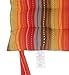 COTTON CRAFT Chair Cushion Pads - Set of 4 - Salsa Stripe - Dining Kitchen Office Chair Seat Cushion with Ties- Durable Cotton Fabric Cover - Thick Comfy Poly Fill - Indoor Use - 17x17 in – Red Multi