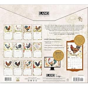Langcompaniesproudroosterspecialedition2025wallcalendar  Urban Country Home Decor Lang companies proud rooster special edition 2025 wall calendar  urban country home decor