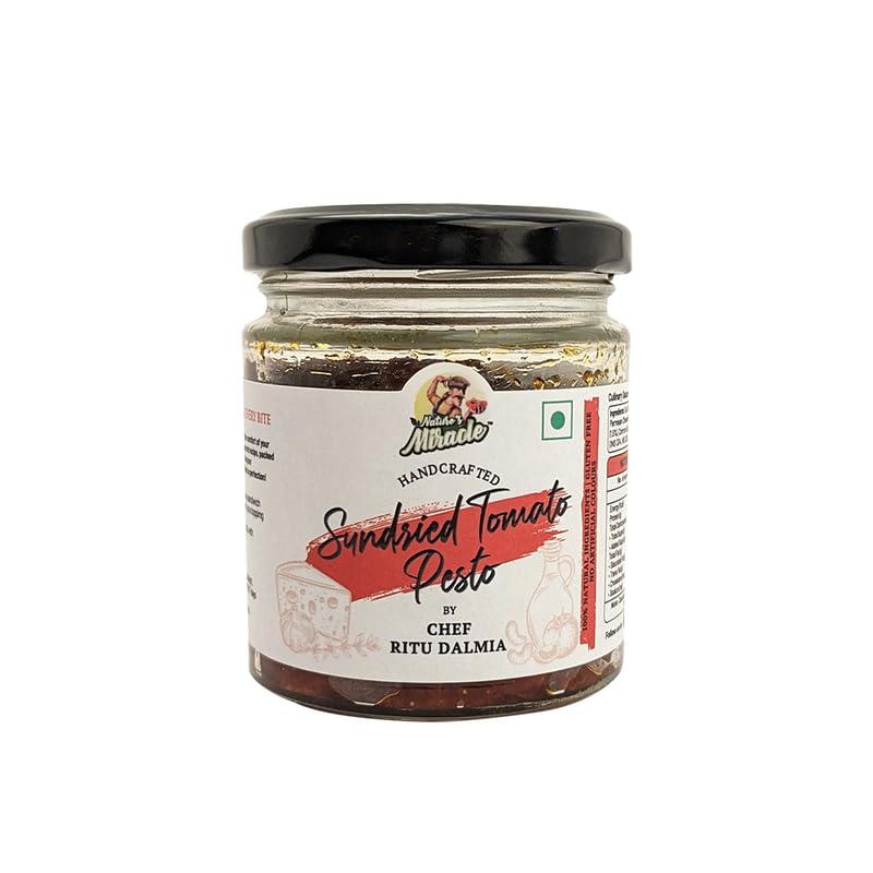 Nature's Miracle Sundried Tomato Pesto Jar Ready To Eat with Natural Ingredients - 150 Gram-image-4