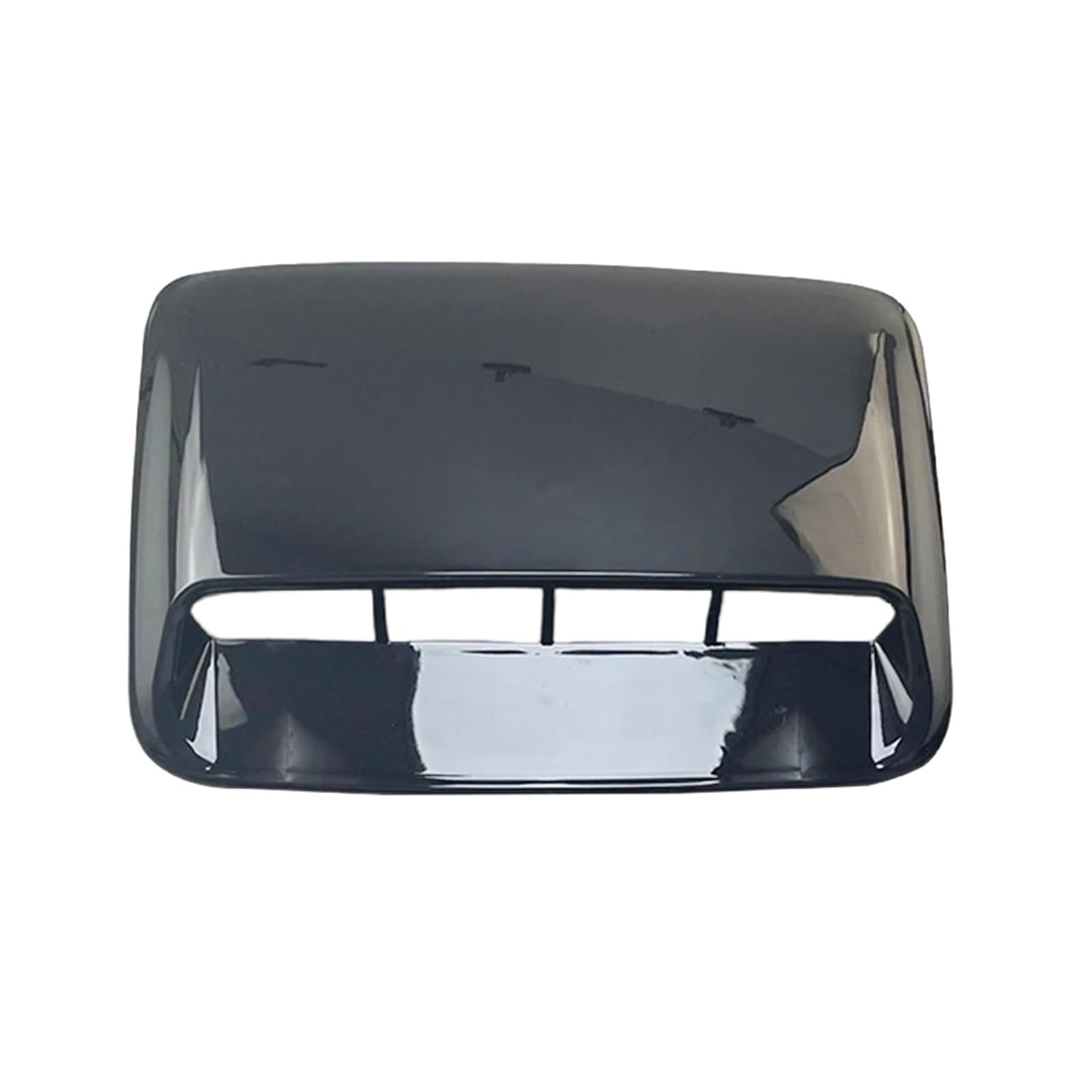 Capó universal decorativo con entrada de aire estilo cuchara de ventilación negra brillante 8