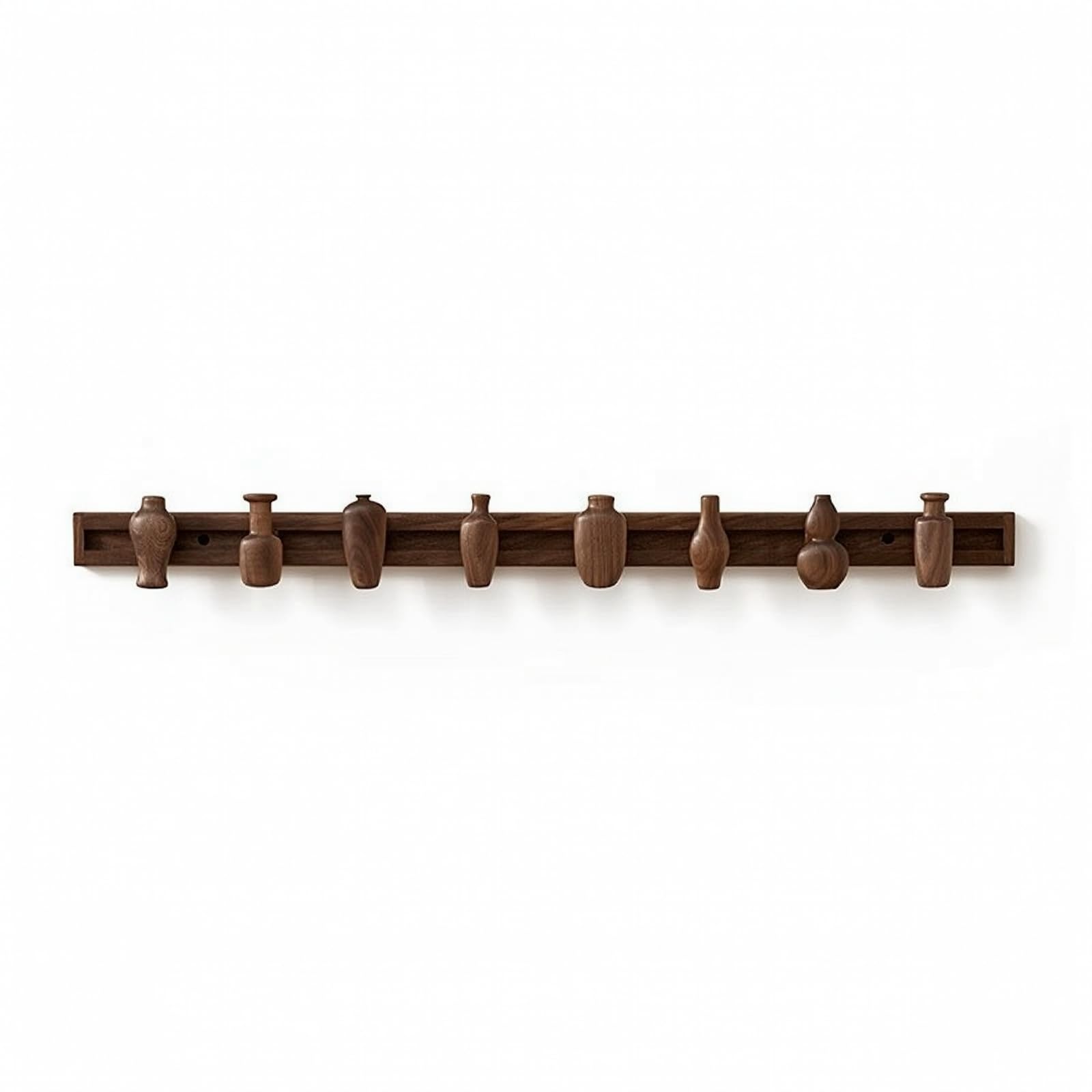 Appendiabiti con Ganci Scorrevoli Moderno Appendiabiti in Legno con Ganci Creativo per Ingresso