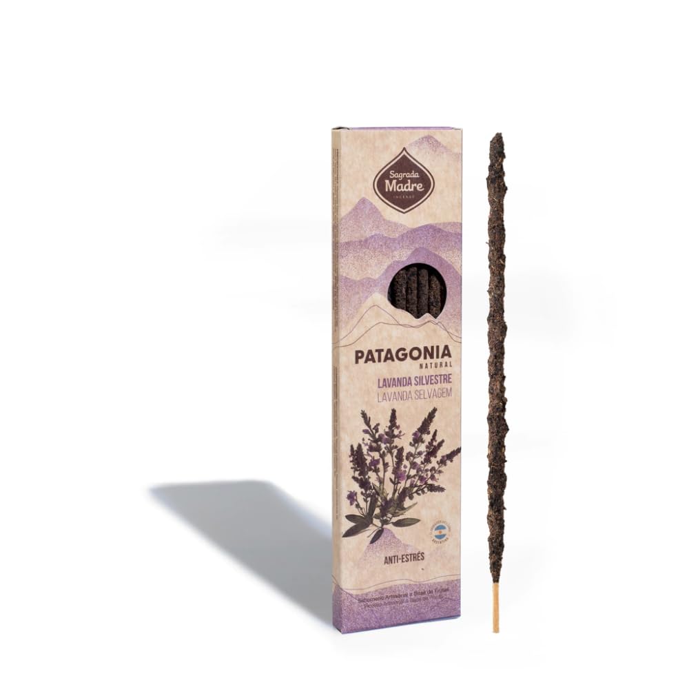 Sagrada Madre Organic Natural Colors - Patagonia - Wild Lavender. Incense Sticks