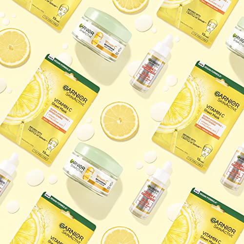 Garnier Vitamin C Brightening Day Cream 50ml, Face Moisturiser to Nourish Skin, Smooth Lines & Boost Glow, With Vitamin C and Super Citrus For Radiant, Healthy Skin