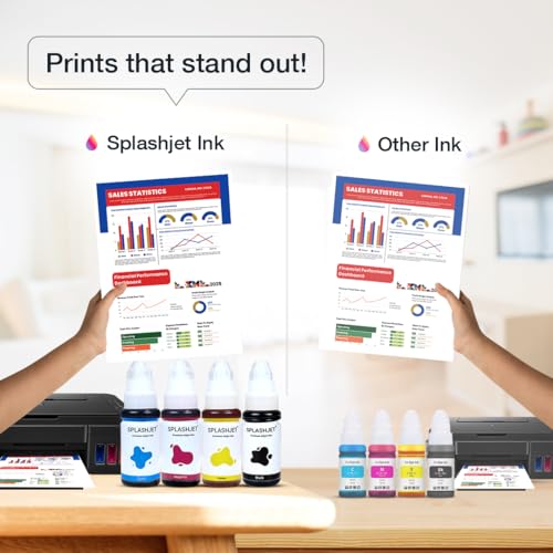 Image of Splashjet 790 Compatible Refill Black Pigment Ink for Canon Pixma G2010, G2000, G1010, G1000, G6070, G5070, GM2070, G3010, G3000 Printer - (70g x 1 Color) Black Bottle - 501803