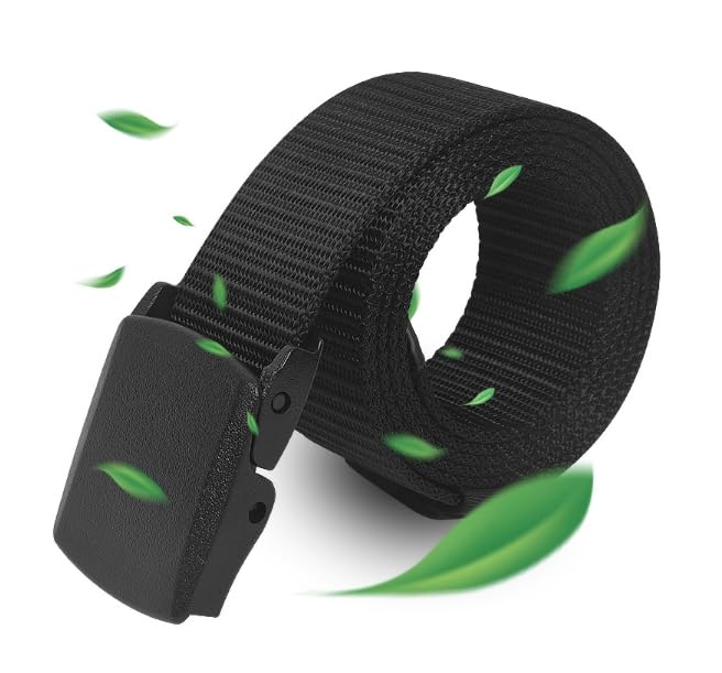 Men's Tactical Belt, Military Hiking Rigger 1.5" Nylon Web Work Belt Webbing Riggers Web Belt Heavy-Duty3