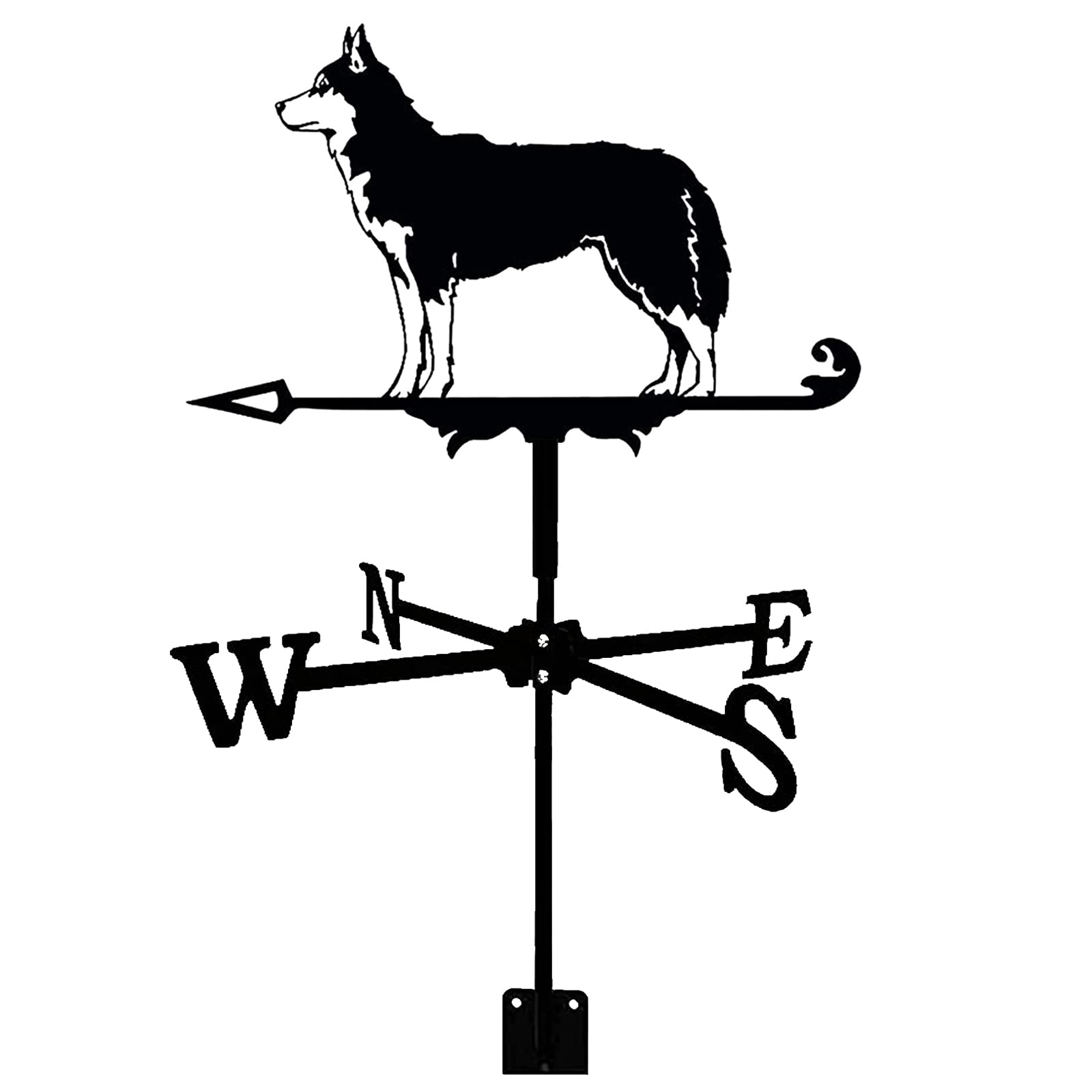 TAXXII wind vane Weather Vane with Roof Mounted Wind Direction Indicator Garden Metal weathervane Measuring Tool Decorations for Outdoor Farm Yard