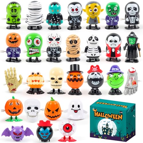 28 PCS Halloween Wind Up Toys Party Favors for Kids Goodie Bag Stuffers by WESAYEE - Used condition - US$18.34