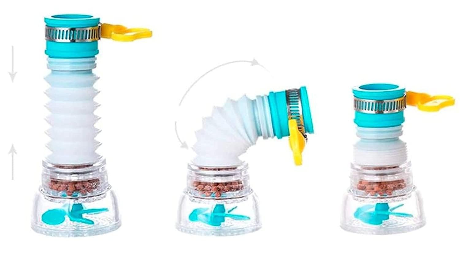 Adjustable Kitchen Splash Faucet Nozzle | Water Saving Shower Regulator & Sprinkle Head | 360° Rotatable Plastic Tap Attachment for Kitchen & Bathroom | Standard Size, Assorted Color-image-31