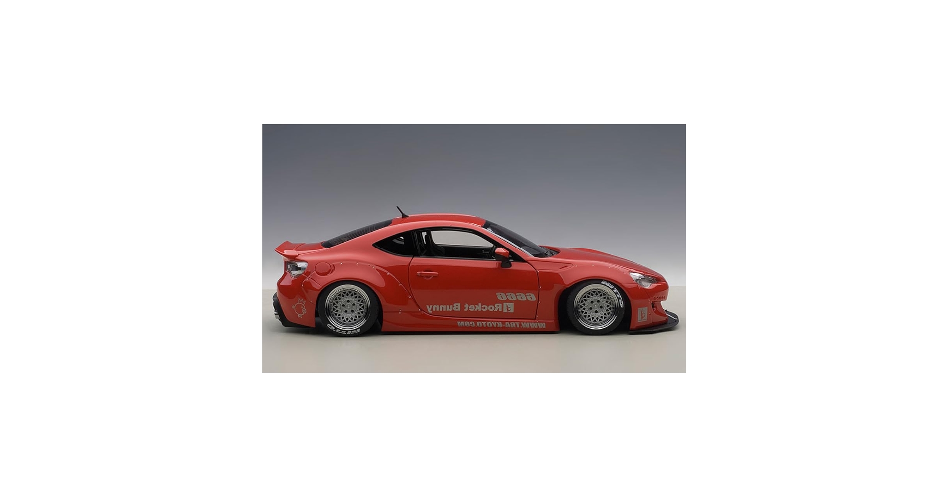 Amazon.com: 1/18 AUTOart Rocket Bunny 86 (RED/Silver Wheels
