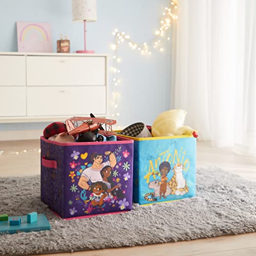Image of Disney Encanto Set of Two Spacious Collpasible Storage Cubes, 10 inchx10 inch