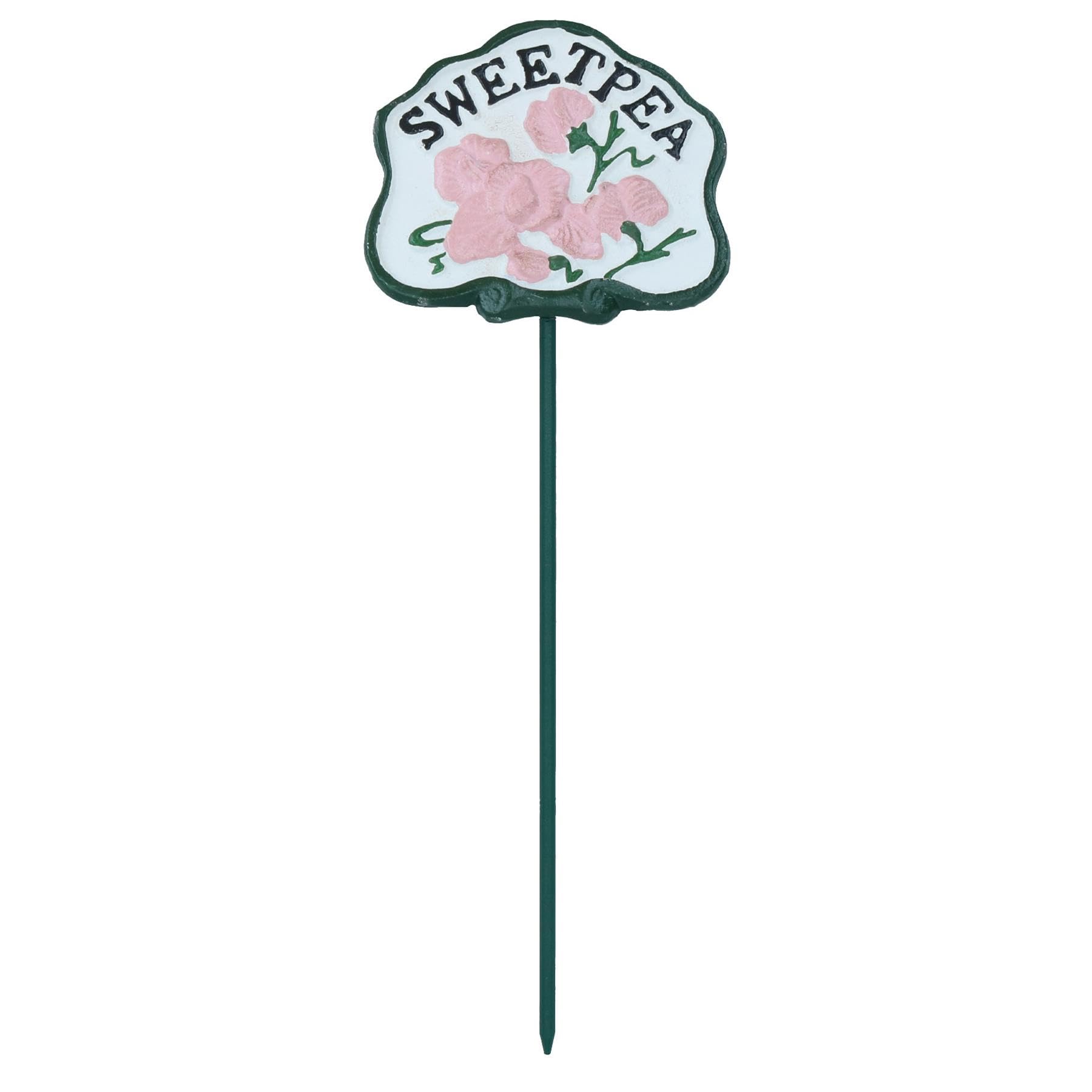 AB Tools Sweatpea Vegetable Sign Marker Label Cast Iron Plant Garden Yard Allotment