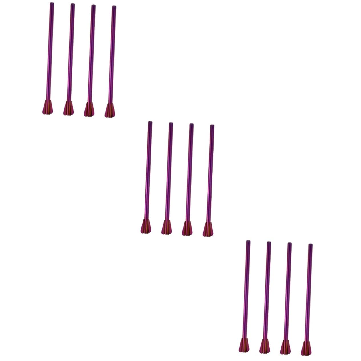 FRCOLOR 12pezzi Canucce Acciaio Inossidabile Creativo Stirrer Riutilizzabile Per Cocktail e Bevande Per Feste e Picnic