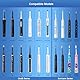 Woollo Etui Compatible with Oral-B Vitality Pro/Pro Series 3/Pro Series 1/Sonicare etc. Zahnbürste Elektrische/Electric Toothbrush Tasche Tragbare Hart Reise Case Hülle(Schwarz,Schwarz)