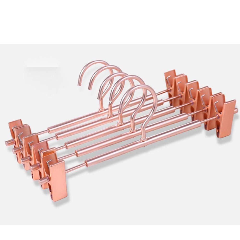 LYGXWJFC Cintres pour Adultes, cintres en métal Robuste pour Jupe et Pantalon, Cintre pour Pantalon avec Support à Clips, Crochet pivotant