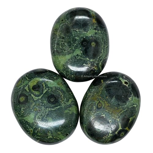 Image of Amazing Gemstone Kambaba Jasper Crystals and Healing Stones - Large Palm Stone Crystals Piedra - Crystal for Good Luck, Balanced Positive Energy, Meditation - Unique Stocking Stuffers, Gifts for Women