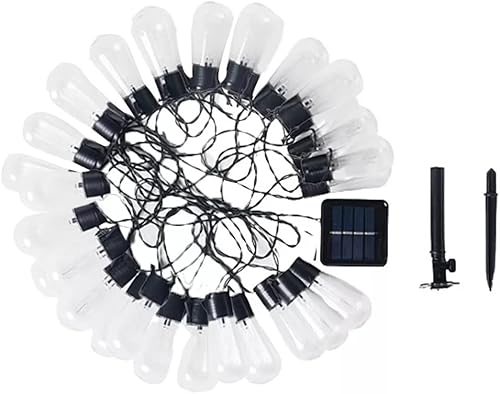 ZJHYXYH - Guirnalda de luces LED para fiesta, jardín, boda, patio, decoración de césped con energía solar (color un color, tamaño 21.3ft)