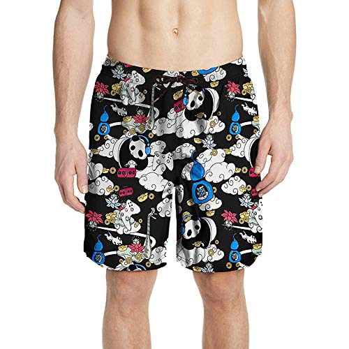 Maillot de bain homme BaronHong short de surf imprimé hawaiien