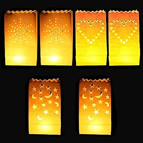DECARETA 30 PCS Bolsas Decorativas para Velas Cover