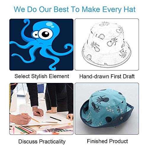 Baby Boy Bucket Toddler Kids Sun Hat UPF 50+ Wide Brim Outdoor Beach Caps Play hat2