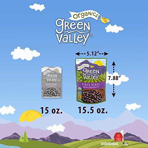 Green Valley Organics Black Beans Pouch, 15.5 Ounce (Pack Of 12) #TOP3