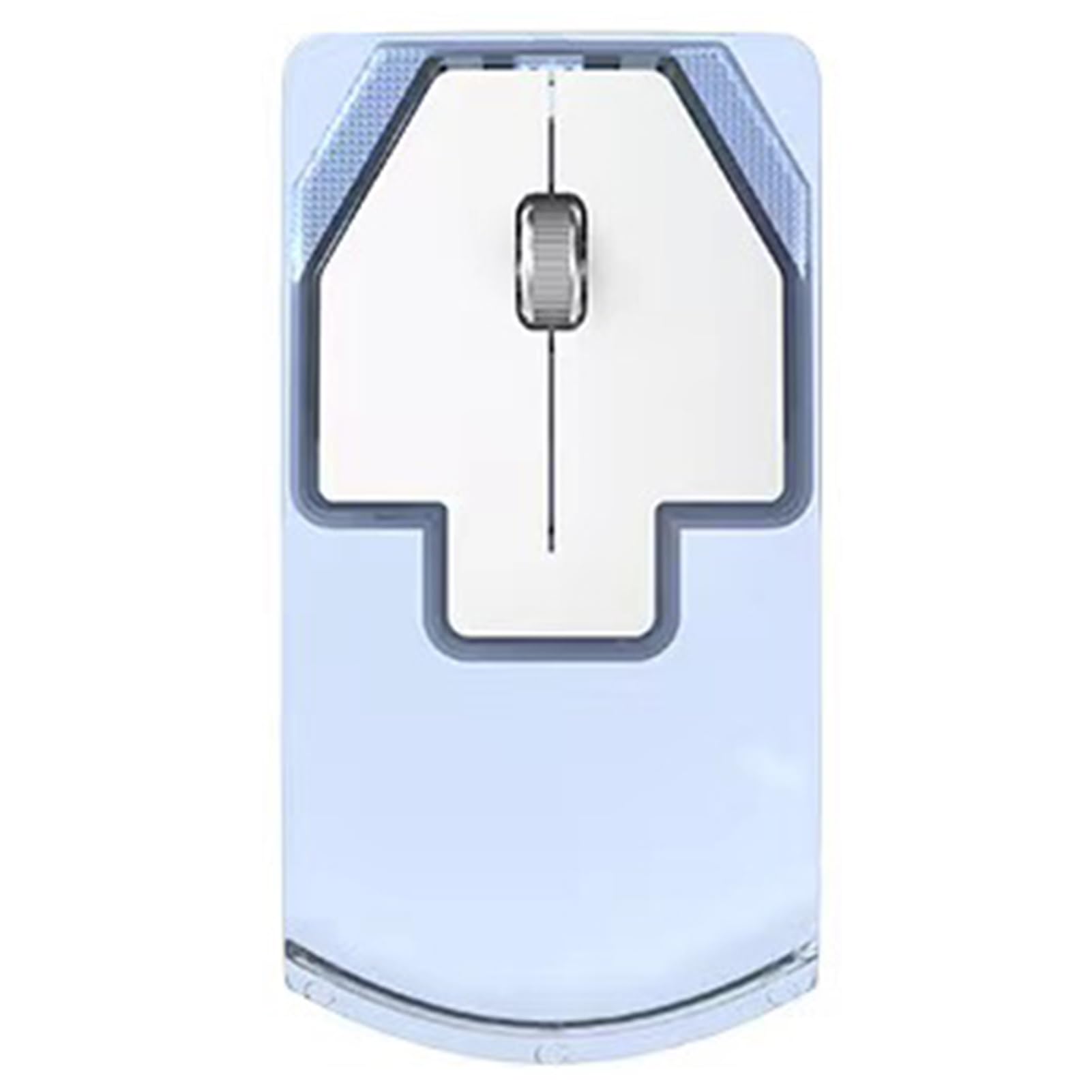 Ratón inalámbrico silencioso recargable de tres modos para portátil con ergonomía y batería premium