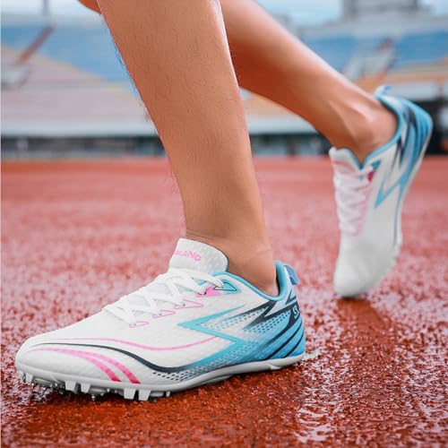 Chaussures athlétisme 8 pointes course de sprint saut mi-distance