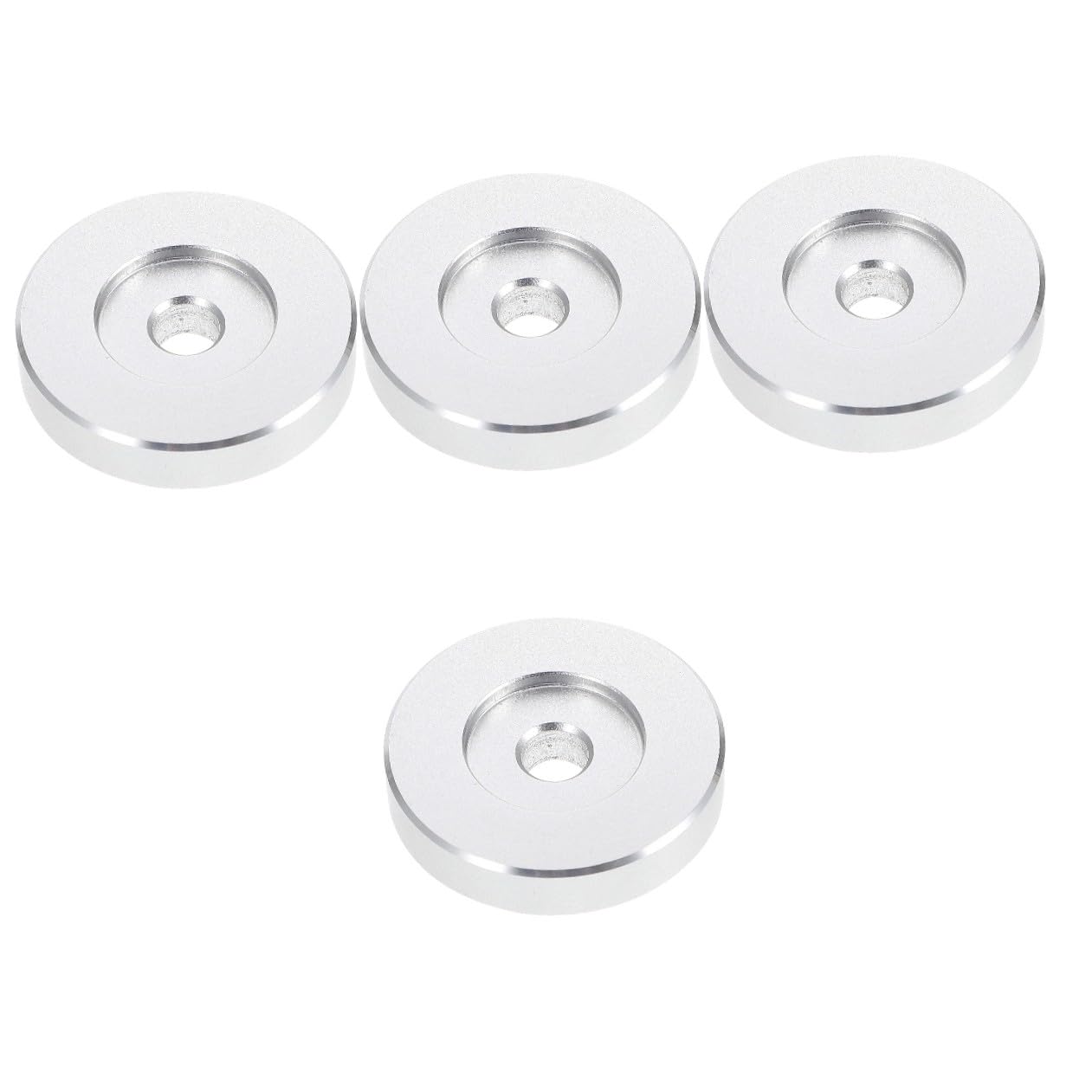 OSALADI Adattatore Per Giradischi in Metallo Da 45 Mm 4 Pezzi Design Stabile Per Giradischi Da 7 Pollici