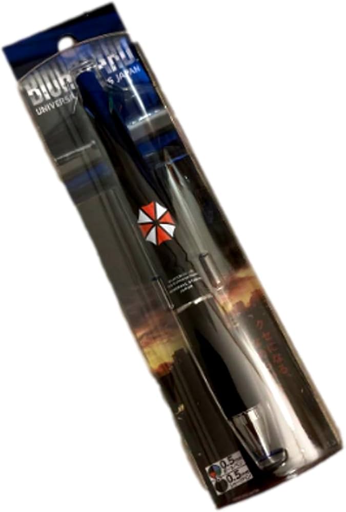 USJ限定 バイオハザード ジェットストリーム　ボールペン Amazon.co.jp: USJ ユニバ バイオハザード 5機能 多機能 超低