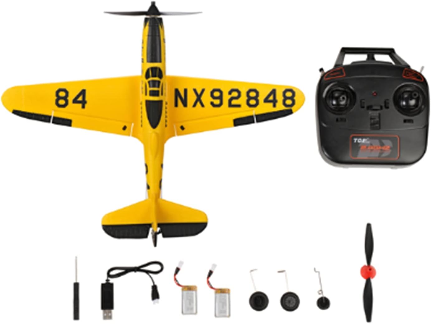 RoofWorld RC Plane Remote Control Aircraft Plane 4 Channel with Ailerons 2.4Ghz