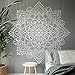 Moderne décoration de la maison accessoires Mandala Stickers muraux décor intérieur salon chambre Mehndi Yoga fleur décalcomanies A2 57x57 cm